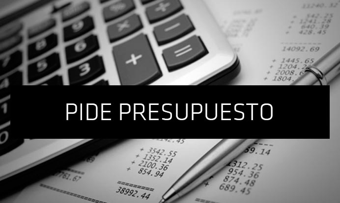 pide presupuesto